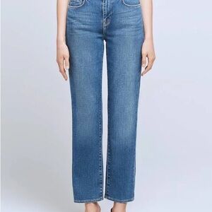 L'AGENCE Blue Straight Leg Jeans